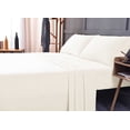 thumbnail image 1 of the Season Essentials Wrinkle Free Sheet Sets with Deep Pockets & Stain Resistant, 4 pc, 1800 Thread Count Bamboo Based, Ivory, Queen, 1 of 11