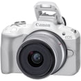 thumbnail image 2 of Canon EOS R50 Appareil Photo Sans Miroir avec Objectif 18-45 mm (Blanc) - 5812C012, 2 of 6