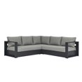 thumbnail image 2 of Modway Tahoe Sectionnel de Mobilier de Patio Extérieur 3 Pcs, Gris, 2 of 9