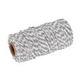 thumbnail image 1 of Unique Bargains Twine Packing String Wrapping Cotton Twine 100M Grey and White Rope for Gift Wrapping Twine, 1 of 5