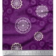 thumbnail image 1 of Soimoi Poly Georgette Fabric Mandala Ethnic Decor Fabric Printed Yard 52 Inch Wide, 1 of 3