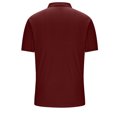 thumbnail image 4 of Styesk T Shirts for Man Men's Solid Color Shirt Pullover Lapel Vertical Strip Button Long-Sleeved Lapel Top, 4 of 5