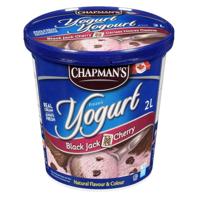 Chapman's Yogourt Glacé Cerises Noires Casino en Bac 2L