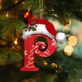 thumbnail image 3 of LSLJS 26 Letters Christmas Tree Decoration Pendant Christmas Tree Ornaments Personalized DIY Christmas Ornaments Christmas Decorations Xmas Tree Hanging Decor, 3 of 5