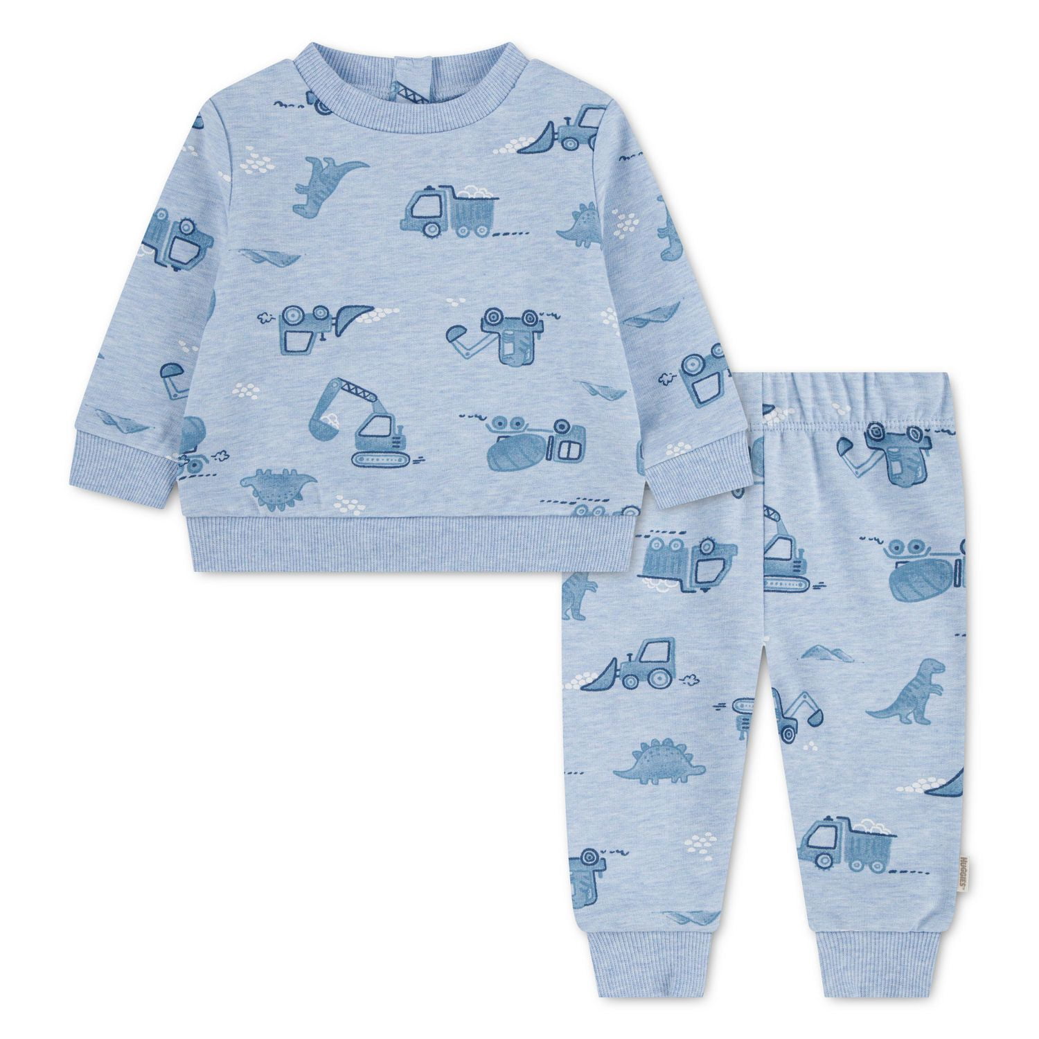 Ensemble Polaire 2 pièces Huggies pour Bébé Garçon: Haut à Manches Longues et Pantalon