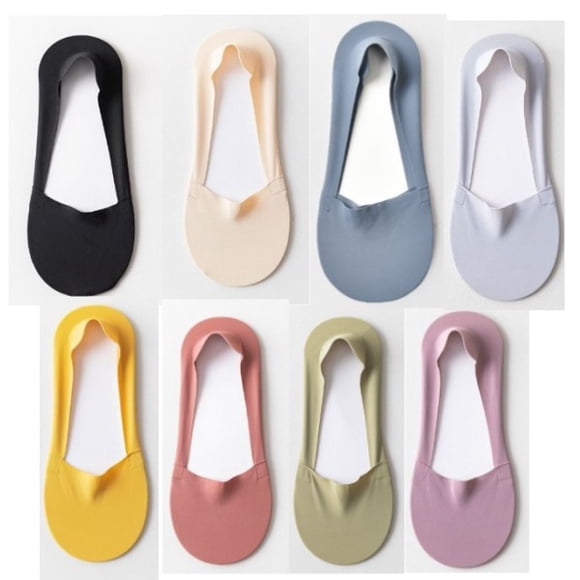 8 Pairs No Show Socks, Women Non Slip Invisible Sock, Low Cut Liner Ankle Socks, Non Slip Cotton Liner Boat Socks, For Ladies Trainer Loafers Sneakers Boat Shoes UK