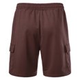 thumbnail image 3 of FcBaudy Mens Shorts, Shorts Men, Half Shorts Pants Man Fashion Leisure Solid Color Multiple Pockets Draw Rope Five Quarter Pants Men Polyester Blouse And Pants, 3 of 5