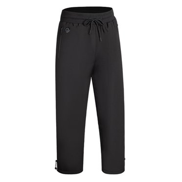 ZACPNCV Women Heated Pants Pack Fleece-Lined Softshell Heating Snow Pants for Outdoor Hiking Skiing Black