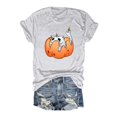 thumbnail image 1 of T-shirt Graphique d'Halloween pour Femmes Manches Courtes Col Rond pour Printemps Été Activités Extérieures et Usage Quotidien, 1 of 2