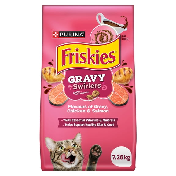 Friskies Tourbillons de Sauce, Nourriture Sèche pour Chats 7.26kg