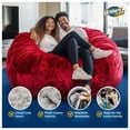 thumbnail image 3 of Ultimate Sack Fauteuil Poire Lounge Surdimensionné Confortable Causeuse, Suède Brun, 3 of 6