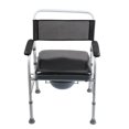 thumbnail image 2 of Commode Portable avec Hauteur Réglable, Cadre Sans Rouille, Léger et Portable, Patin Antidérapant, Surface en Mousse PU pour Douche, 2 of 7
