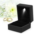 thumbnail image 1 of HURRISE 4 Colors Fashionable LED Lighted Ring Storage Box Jewelry Display Case Gift, Ring Display Box, Ring Case, 1 of 8