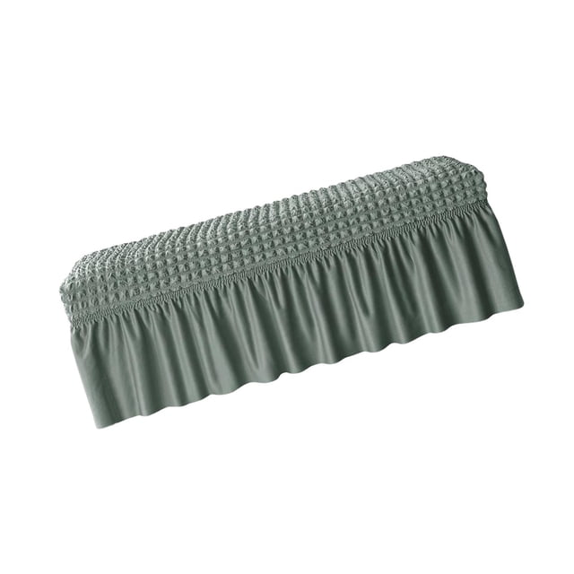 pitrice Long Bench Cover Bench Seat Furniture Protector for Living Room Hotel Decor Green