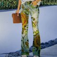 thumbnail image 5 of LNGOOR Flare Jeans for Women Plus Size High Waist Stretch Slimming Blue Wide Leg Pants Rise Skinny, 5 of 5