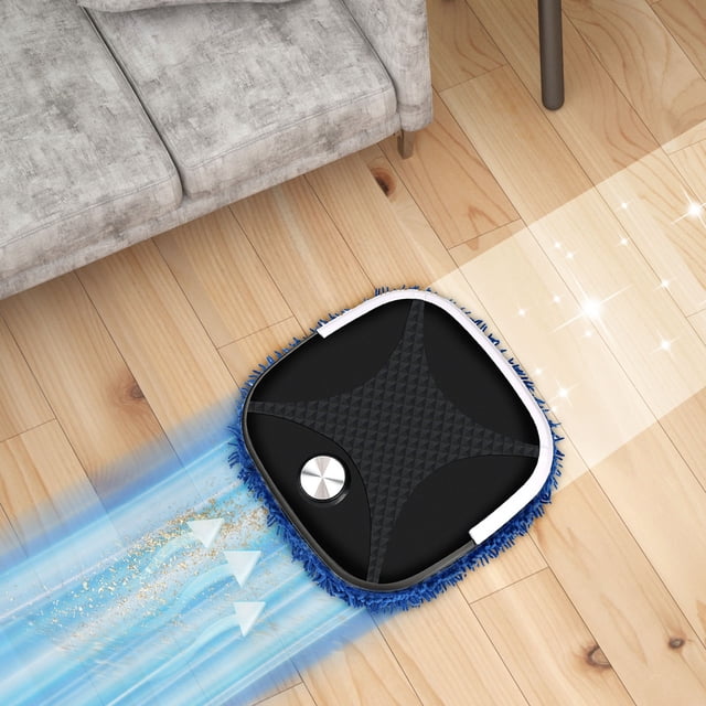 Wzzjkit Aspirateur Aspirateur de Piscine Robot Aspirateur à Chargement USB Machine de Lavage Rotative Pulvérisation Humidifiante Robot de Balayage Intelligent pour Arbres à Feuilles Larges
