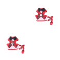 thumbnail image 3 of QualitChoice Harnais Laisse Set Chaton Escape Proof Col Noeud Papillon Mariage Respirant Costume Mesh Réglable Halage Câble Gilet Animal de Compagnie Grille Rouge / M 2Set, 3 of 6