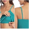 thumbnail image 3 of Charmo Women's Cotton Basic Camisole Adjustable Spaghetti Strap Built in Bra Tank Top 2 Pack, 3 of 7