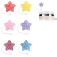 thumbnail image 1 of 6pcs Sparkling Straw Topper Cute Butterfly Cup Fitting Silicone Straw Dust F3P1, 1 of 1