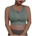 thumbnail image 1 of Timegard Sports for Women Plus Size High Impact Front Zipper Full-Coverage Racerback Breathable Bras, 1 of 4