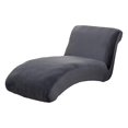 thumbnail image 1 of simhoa Machine Washable Chaise Lounge Cove Easy Care Polyester Decorative Non-Slip Cozy Dark Gray, 1 of 7
