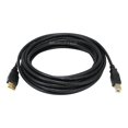 thumbnail image 1 of Monoprice - USB cable - USB (M) to USB Type B (M) - USB 2.0 - 15 ft - molded - black, 1 of 3