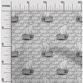thumbnail image 2 of oneOone Cotton Poplin Light Gray Fabric Animal Cat With Text Texture Sewing Material Print Fabric By The Yard 42 Inch Wide, 2 of 4