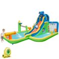thumbnail image 1 of Costway Inflatable Water Slide Giant Water Park for Kids Backyard Fun with 950W Blower, 1 of 10