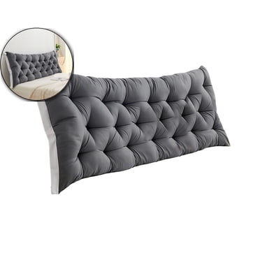 Dvruxg Soft Bedside Cushion for Bedroom –Back Support Pillow for Bed, Sofa or Tatami – Polyester Headboard Cushion with Removable Cover