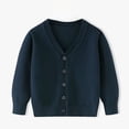 thumbnail image 3 of Liyamei Unisex Boy' Girls' Cardigans Sweater V Neck Long Sleeve Button Soild Knit Sweaters For 2 10 Years, 3 of 3