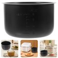 thumbnail image 1 of UPOUART 1 Set of Rice Cooker Replacement Pot Round Black Aluminum Nonstick for Household Users Baking Cakes, 1 of 8