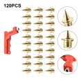 thumbnail image 1 of 120 Pieces 1/4 inch Track Spikes Steel Spikes for Shoe Spikes Replacements, 1 of 11