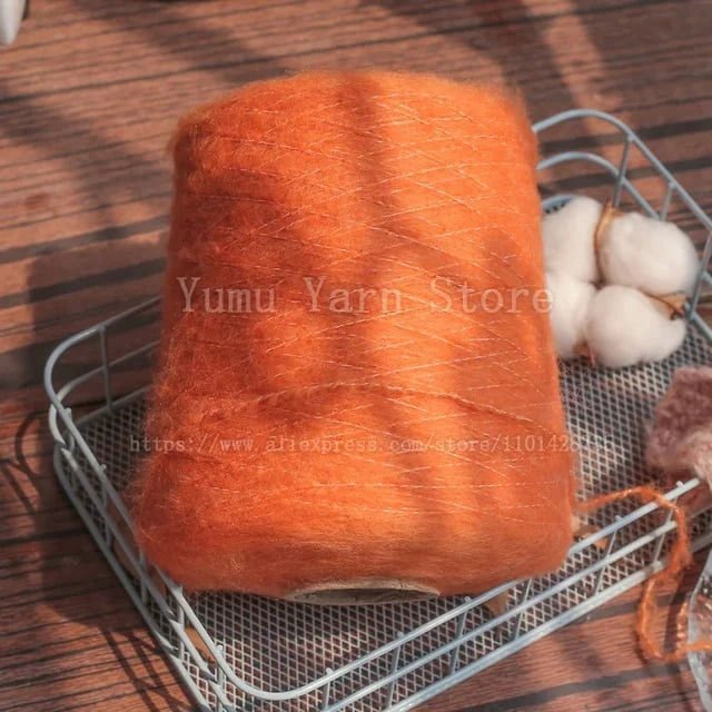 500G/Ball Multicolor Soft Mohair Yarn For Hand Knitting Woollen Acrylic Long Fluffy Crocheting Thread DIY Sweater Fall Winter