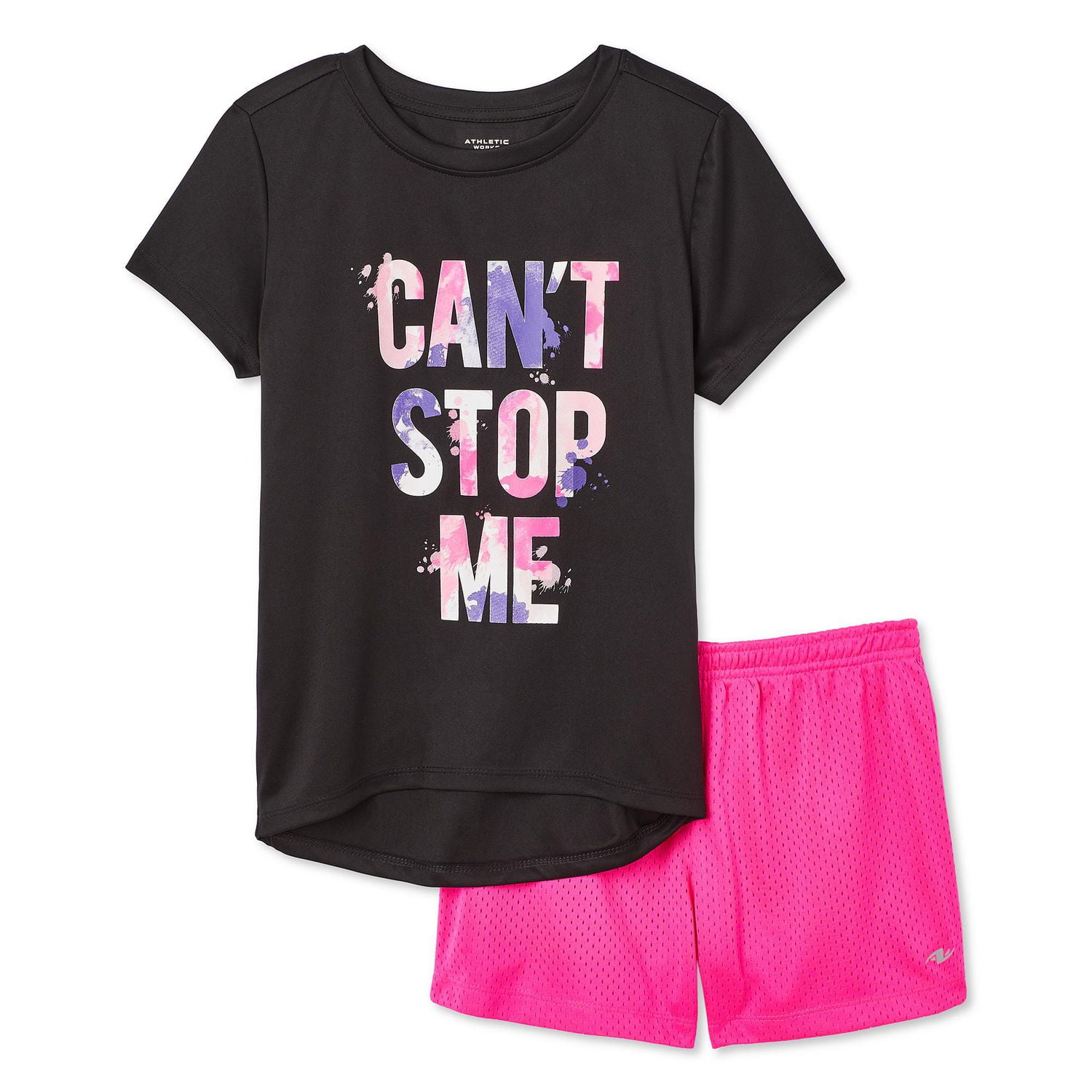Athletic Works Girls' Short 2-Piece Set