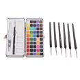 thumbnail image 4 of Loewten Watercolor Paint Kit,Travel Watercolor Set,Watercolor Paint Set 50 Colors Iron Box Packaging Easy Mixing High Concentration Portable Painting Kit For Kids, 4 of 8