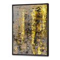 thumbnail image 2 of Designart Le jaune rencontre l'art abstrait gris II ART MURAL À CADRE FLOTTÉ, 2 of 4