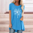 thumbnail image 2 of Pompotops Chemises Mode Décontractée pour Femmes Manches Courtes Tee-Shirt Ample Tunique Blouse, 2 of 4