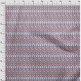 thumbnail image 3 of oneOone Cotton Poplin Fabric Geometric Ikat Printed Fabric 1 Yard 42 Inch Wide, 3 of 4