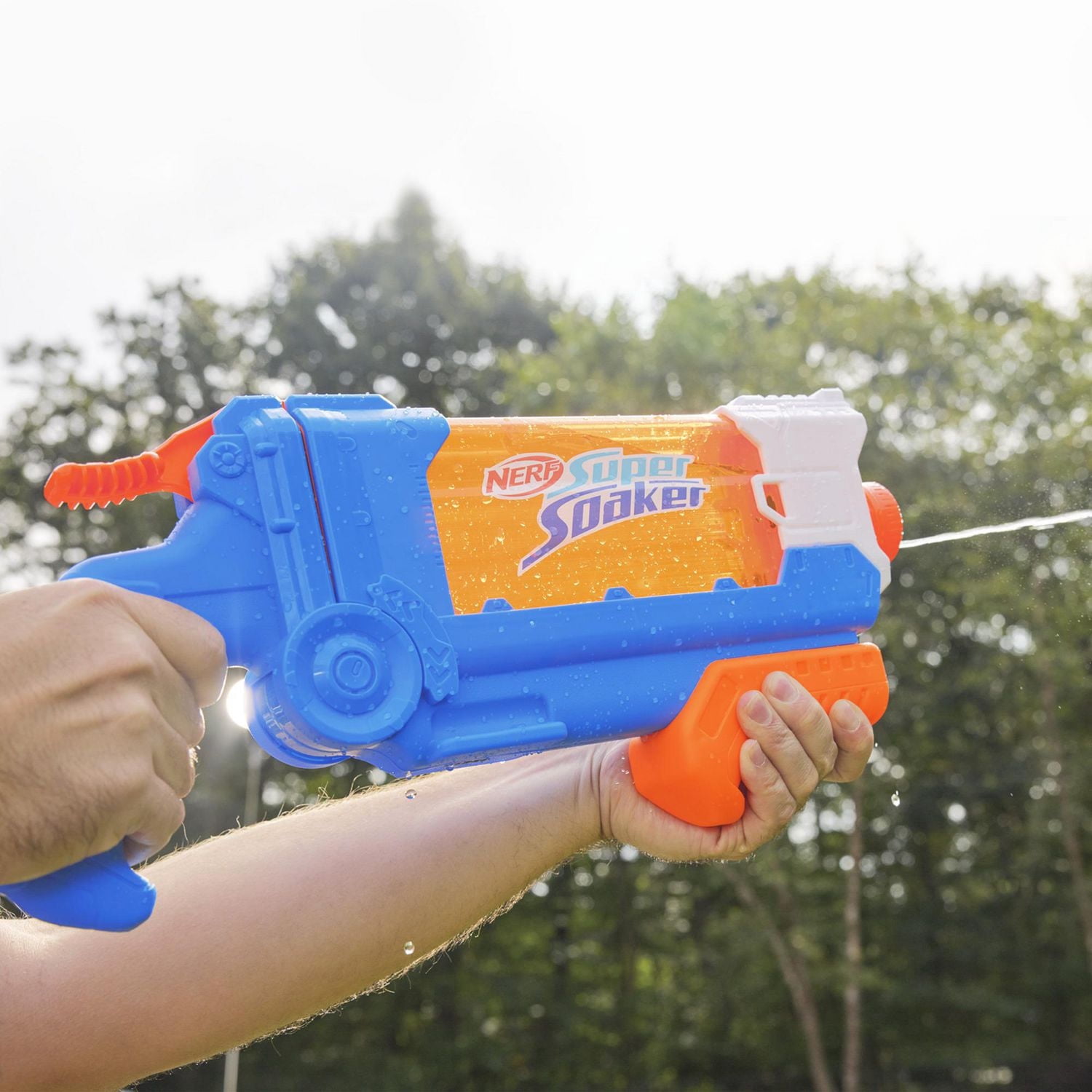 Nerf Super Soaker Flip Fill, blaster à eau à remplissage rapide, capacité de 887 mL d'eau, jouets d'eau