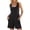 Black, variant on Womens Summer Sleeveless Romper Tank Jumpsuits With Side Pockets