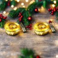thumbnail image 1 of SNNROO Christmas Gilding Double Ribbon LED String Lights - 4 Meters  40pcs LED Beads - Indoor & Outdoor Decoration - Perfect Gift for Christmas, 1 of 7