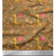 thumbnail image 1 of Soimoi Rayon Fabric Balloon,Floral & Cute Animals Cartoon Decor Fabric Printed Yard 42 Inch Wide, 1 of 3