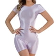 thumbnail image 1 of Clearance Sale 2025 Intimates Women's Shiny Silk Slip Front Seamless Shorts Tights Sexy Sexy Lingerie, 1 of 6