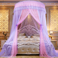 thumbnail image 2 of CHUANK Bed Canopy Mosquito Net - Princess Elegant Lace Round Sheer Mesh Bed Curtains - Princess Dome Bedding Net, 2 of 6