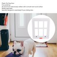 thumbnail image 3 of Slide Gate Frame, Pet Flap Door Fine Polishing Easy Installation  For Pets White,Black, 3 of 8