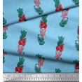 thumbnail image 3 of Soimoi Rayon Fabric Leaves & Floral Block Print Sewing Fabric Yard 56 Inch Wide, 3 of 3