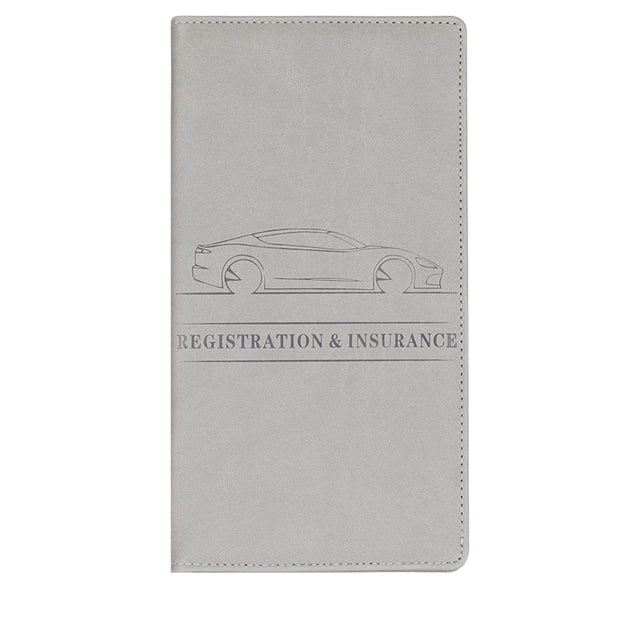 TACILIP Clip pour Carte d'Immatriculation de Voiture, Protection de Fichier d'Information d'Assurance Automobile, Clip de Protection, Sac de Rangement pour Carte d'Affaires de Voiture, Cuir Synthétique, Permis de Conduire, Identité, Cadeaux d'Anniversaire