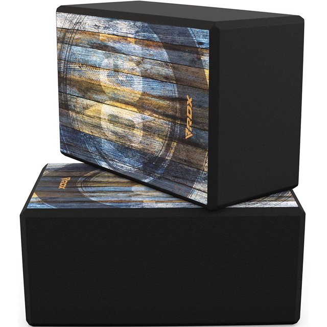 RDX Yoga Block Set, Non-Slip High-Density Eva Foam Brick for Pilates Flexibility Body Balance, Easy Grip Surface for Stability Strength Training Deepen Poses Exercise Office Home Gym, 23x15x9.8CM