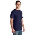 thumbnail image 4 of Jerzees T-Shirt Ras du Cou à Manches Courtes avec Poche pour Hommes DRI-POWER Active, 5X, J Marine, 4 of 5