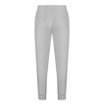 thumbnail image 4 of Meichang Mens Jogger Sweatpants,Elastic Waist Drawstring Track Pants Ripstop Cotton Sports Pants Outdoor Straight Tapered Work Trousers with Pockets Gray M, 4 of 5